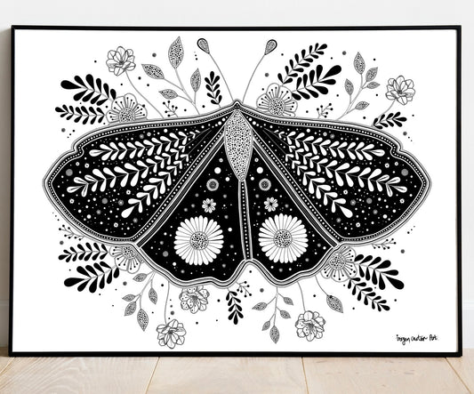 The Lunar Moth / Art Print