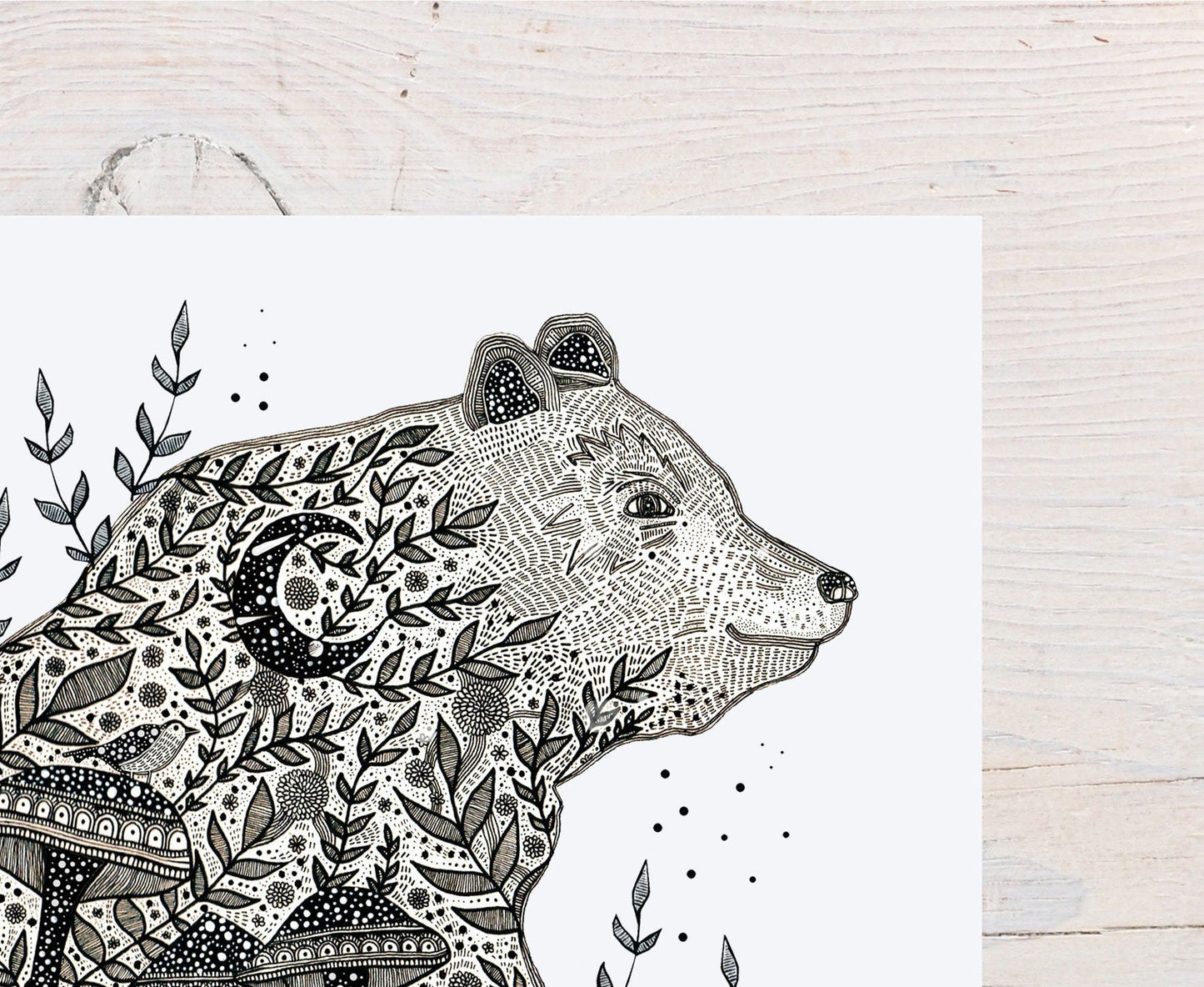 The Bear Who Ate The Forest / Art Print