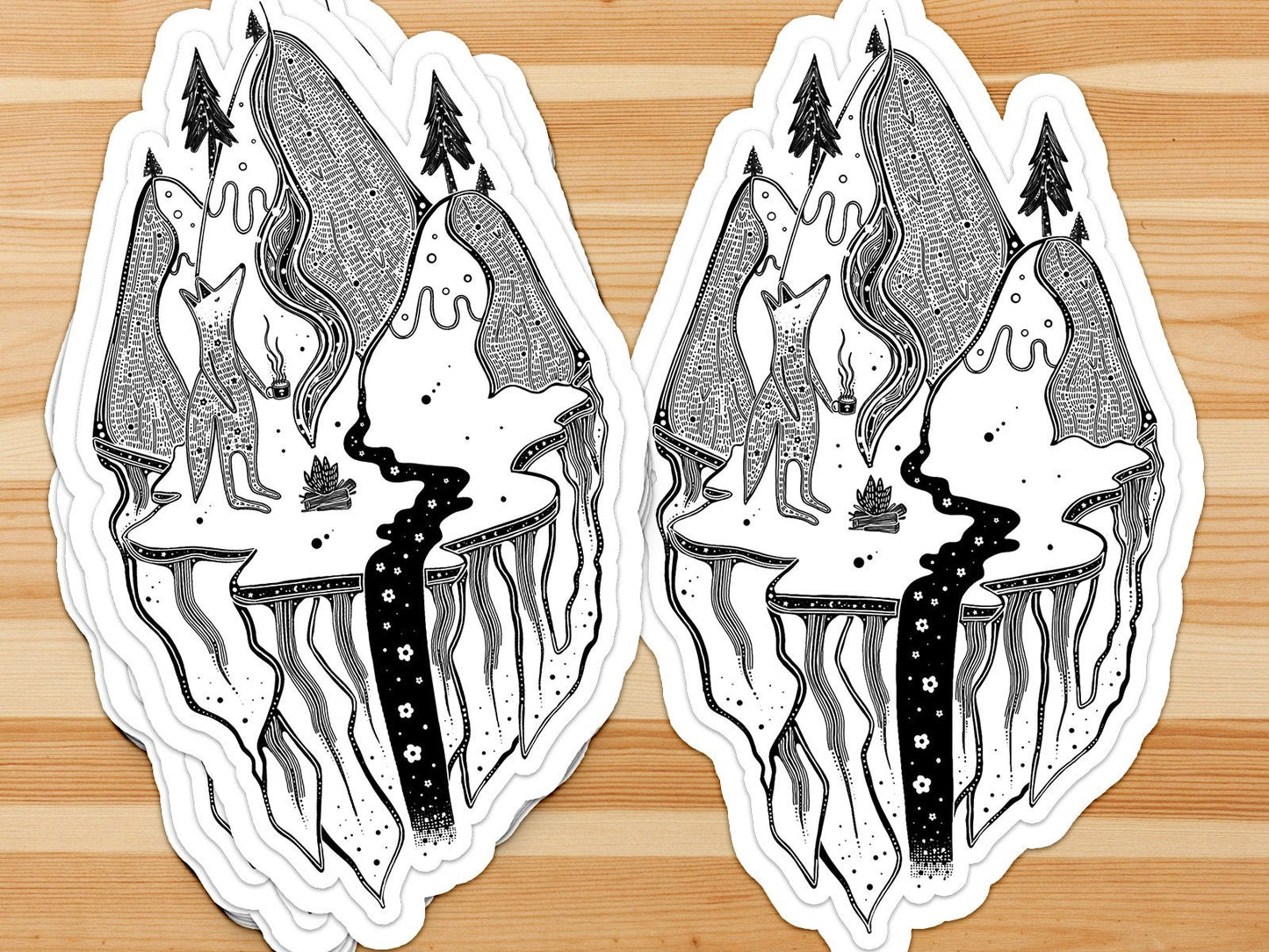 The Fox by the Campfire / Sticker